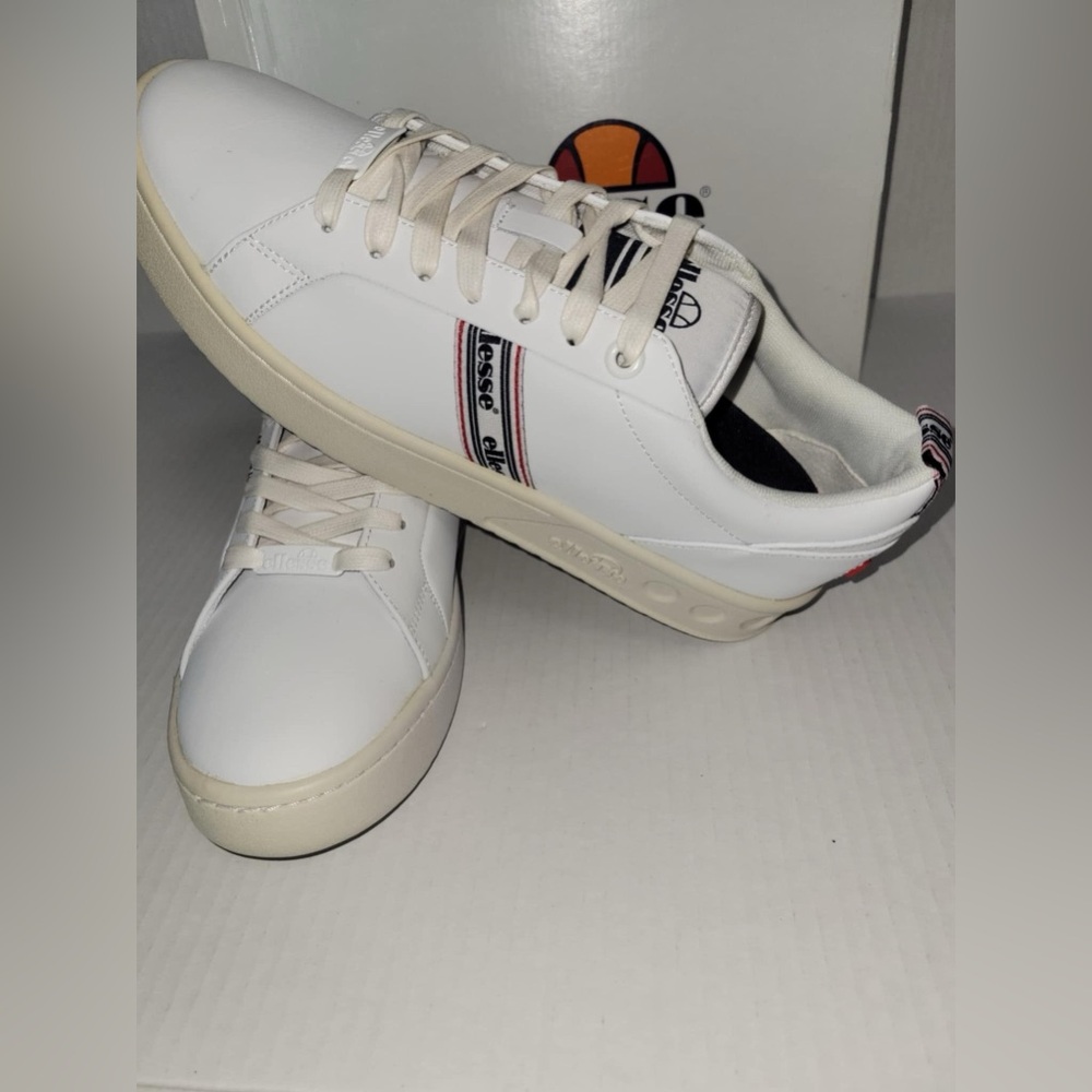 Ellesse Womens Throwback Retro Mezzaluna TP Leather AF Sneakers Shoes Size 9 - Picture 1 of 7